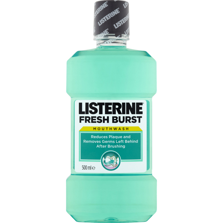 Listerine Fresh Burst ústní voda, 500 ml