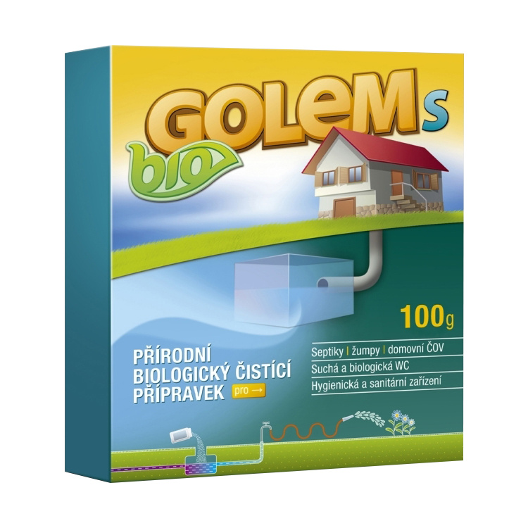 Druchema Bio Golem, aktivátor septiků, bakterie do žump a septiků, 100 g