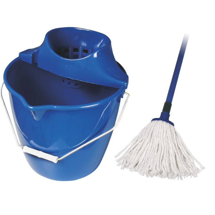 Spokar Cotton úklidová souprava, kbelík, ždímač, mop, 1 sada