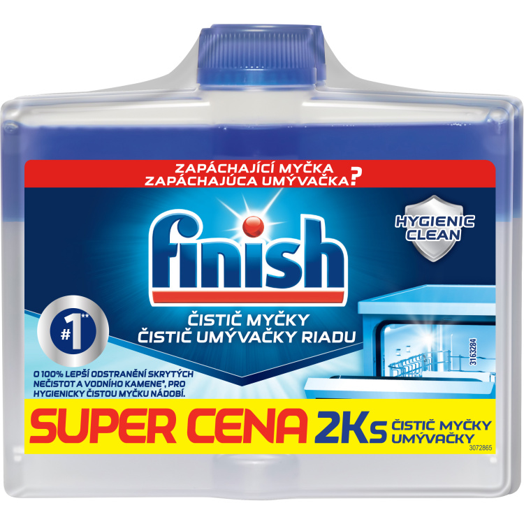 Finish čistič myčky duopack, 2× 250 ml