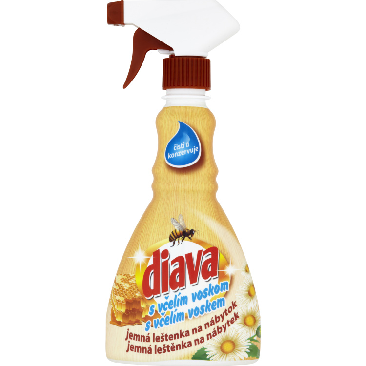 Diava s včelím voskem, pro čištění a leštění nábytku, konzervuje, 300 ml