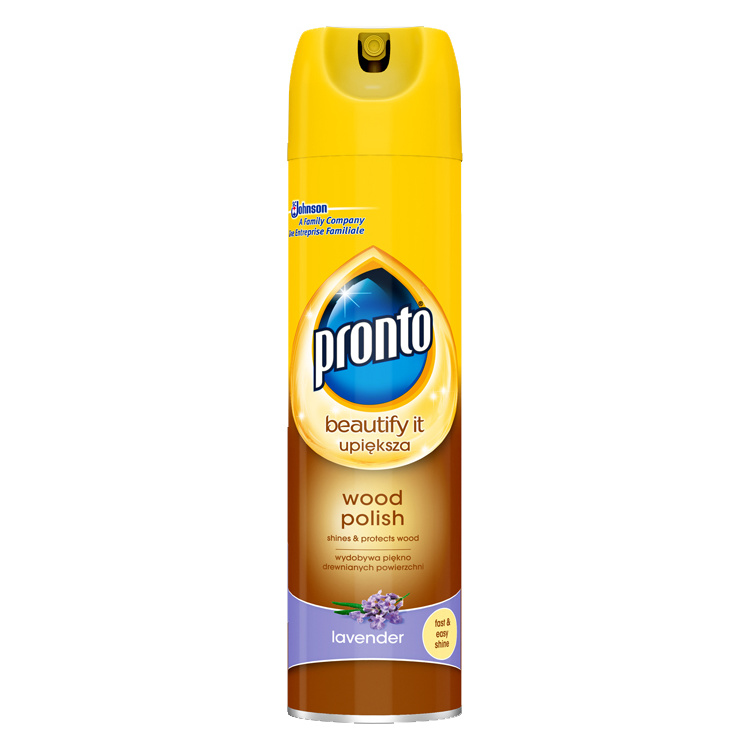 Pronto Wood 5v1 Levandule sprej proti prachu na nábytek, 250 ml