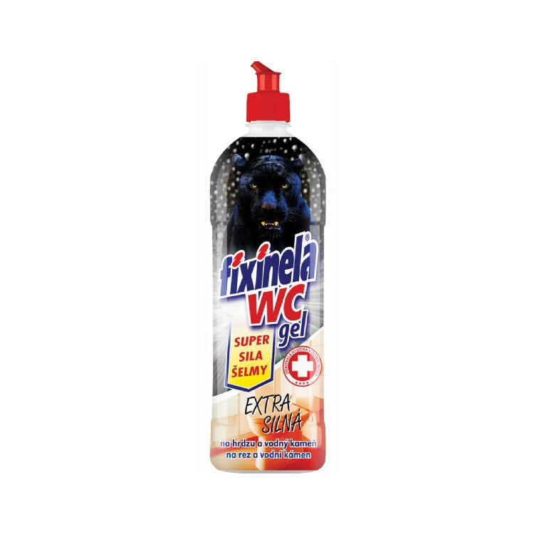 Fixinela Extra Wc gel síla šelmy, WC čistič, 750 ml