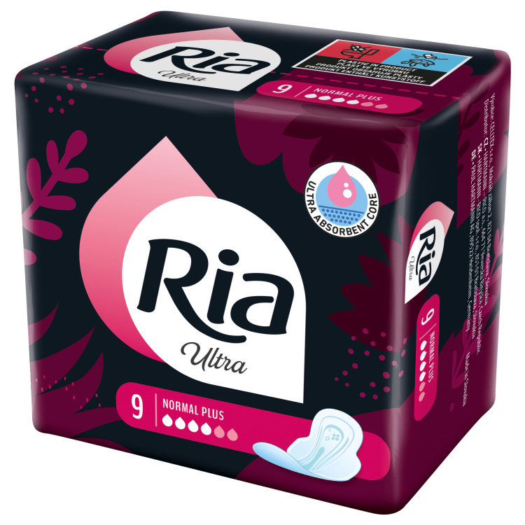 Ria Ultra Silk Normal Plus dámské vložky, 10 ks