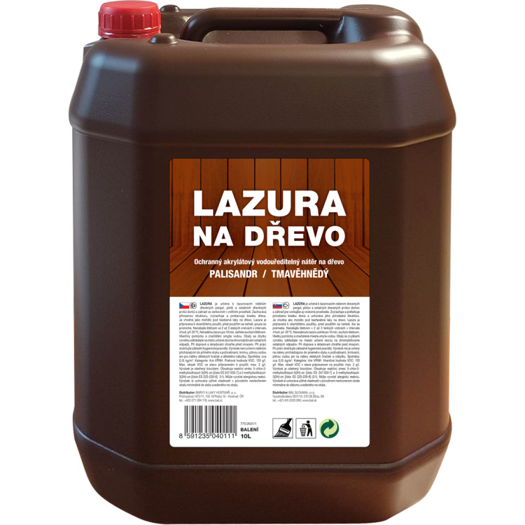 Lazura na dřevo, palisandr, 10 l
