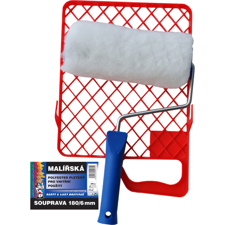 BARVY A LAKY HOSTIVAŘ Vestan komplet váleček na malování s držákem a mřížkou, 180 mm