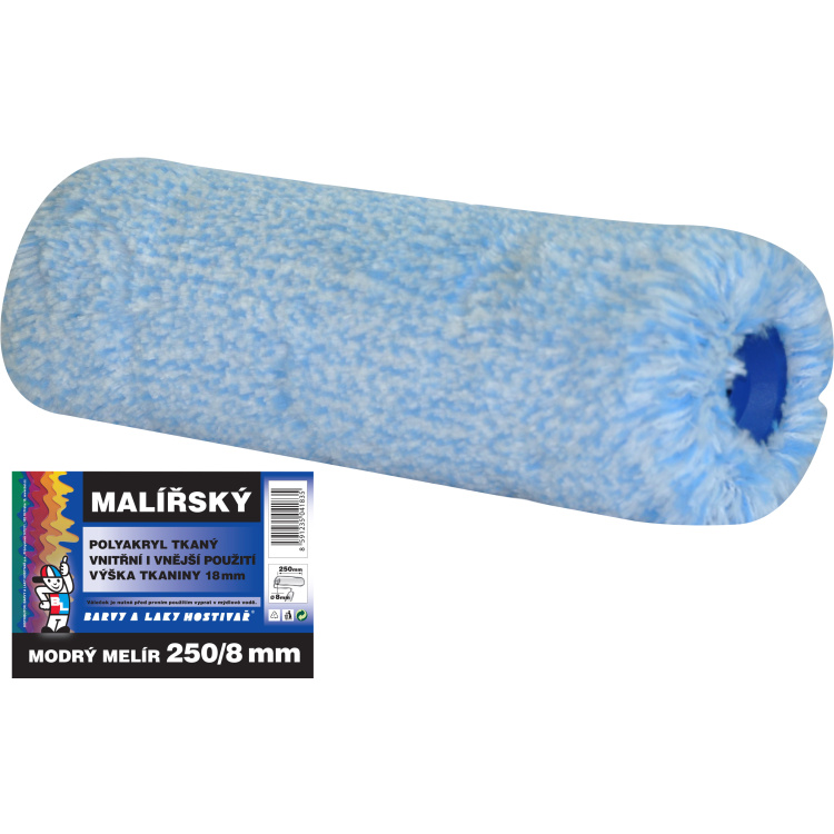 BARVY A LAKY HOSTIVAŘ Uni Modrý melír univerzální váleček na malování pro držák 8 mm, 250 mm
