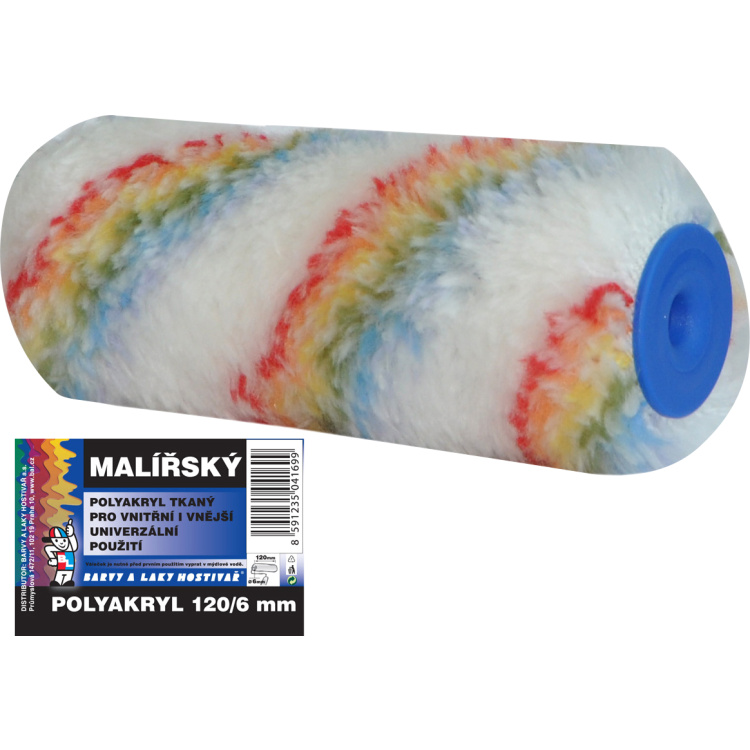 BARVY A LAKY HOSTIVAŘ váleček na malování pro držák 6 mm, 120 mm