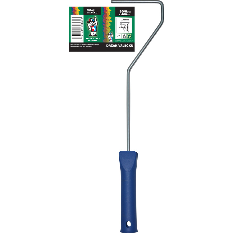 BARVY A LAKY HOSTIVAŘ držák malířského válečku, délka 42 cm, pro díru 6 mm, pro malířské válečky 10 až 15 cm