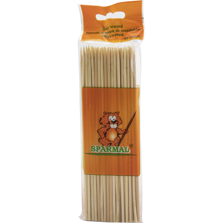 Sparmal špejle hrocená, 15 cm, 50 ks v balení