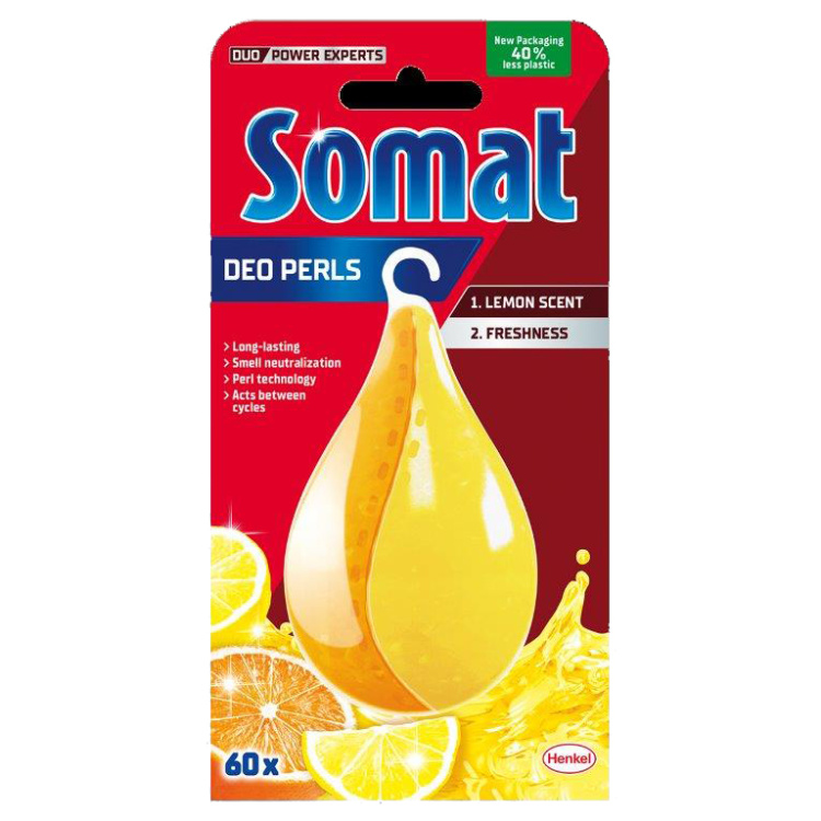 Somat osvěžovač myčky Deo Duo Perls Lemon &amp; Orange, 17 g