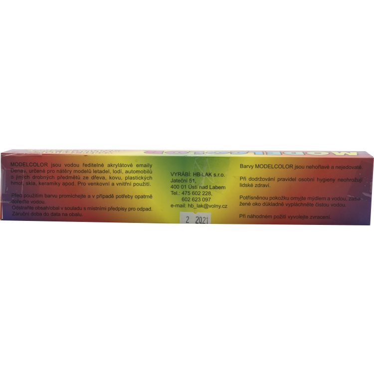 HB-Lak Modelcolor lesklé modelářské barvy, sada 9× 20 g