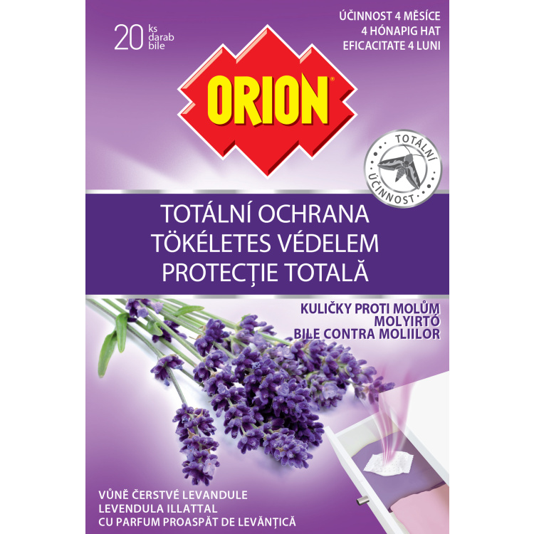 Orion Fragance, kuličky proti molům, levandule, 20 ks