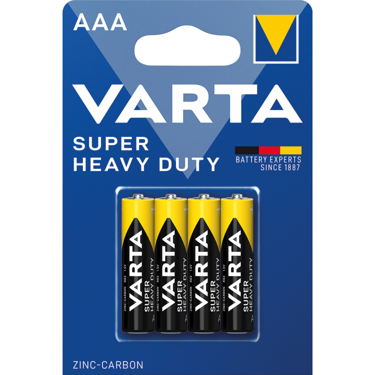 Varta Superlife, baterie AAA, zinko ulhíkové, 4 ks