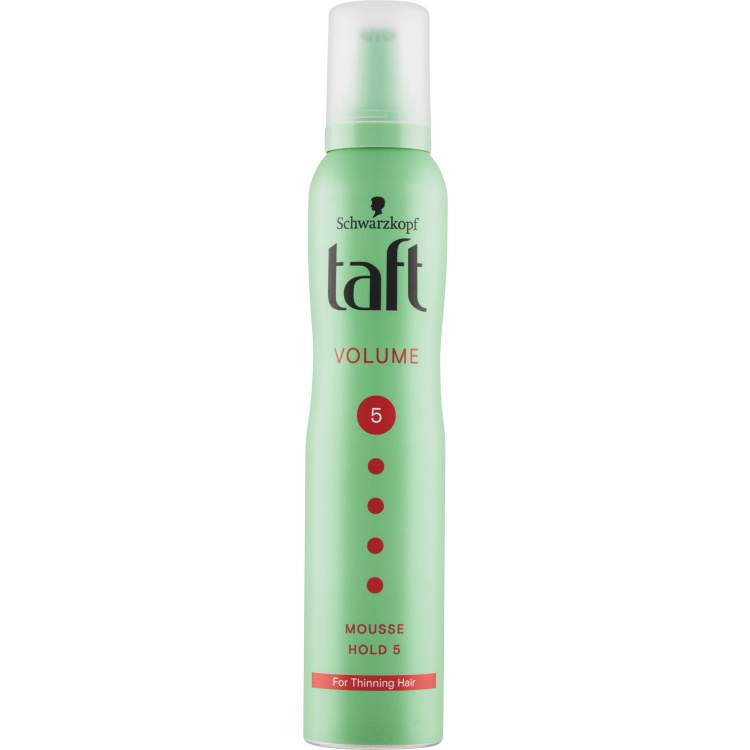 Taft Volume Mega, pěnové tužidlo s dvojitým push-up efektem, síla fixace 5, 200 ml