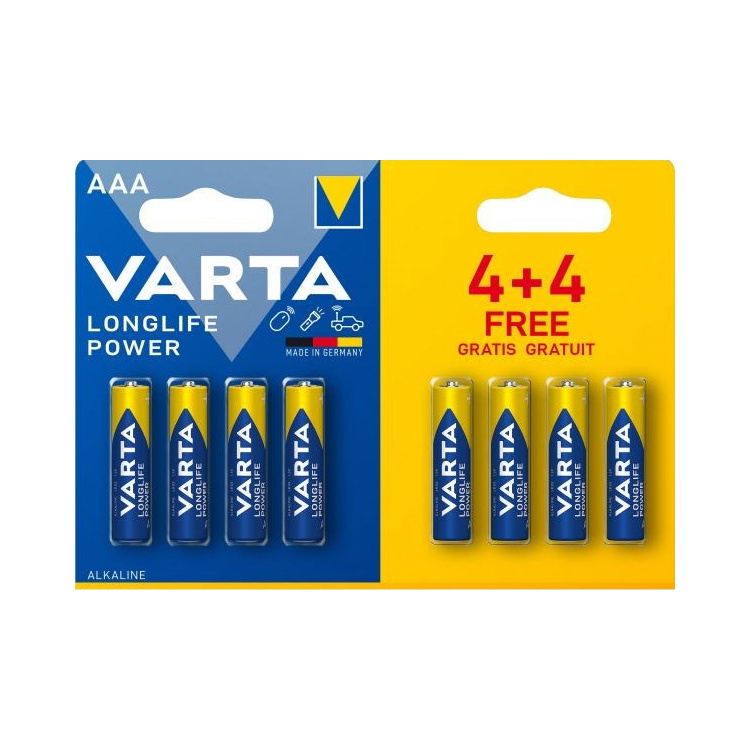 Varta High Energy, baterie AAA, alkalické, 8 ks