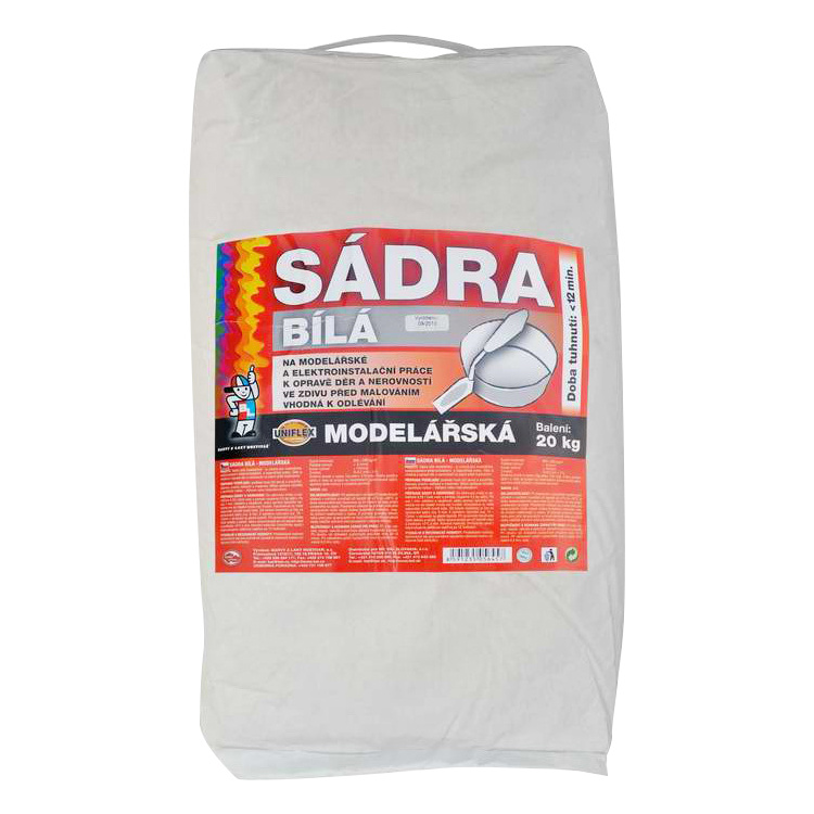 Uniflex sádra bílá, modelářská, 20 kg