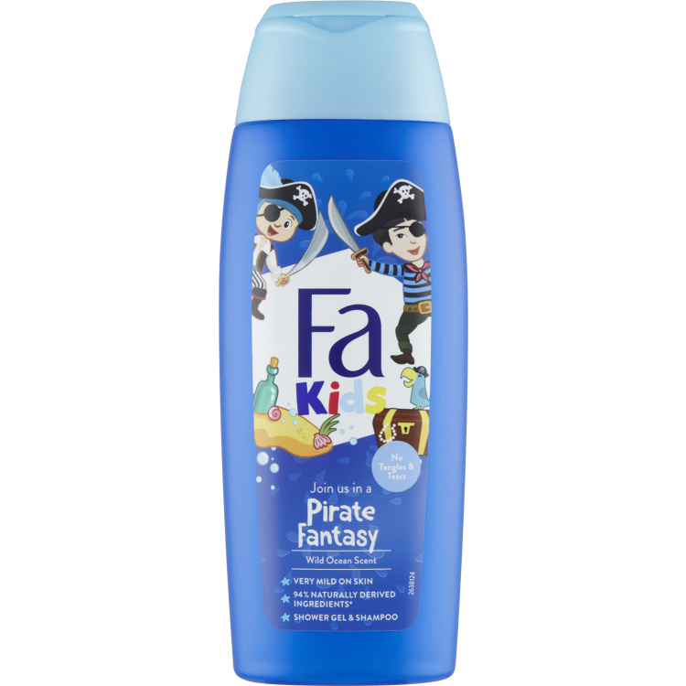 Fa Kids Wild Ocean pirát sprchový gel &amp; šampon, 250 ml