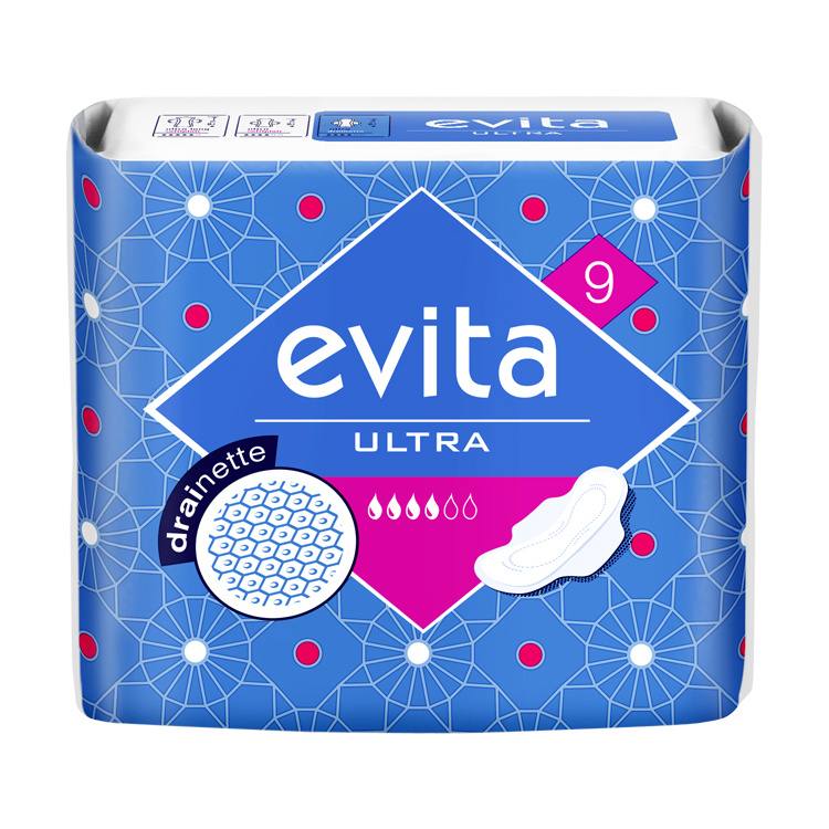 Evita Ultra Drainette, dámské vložky, 9 ks