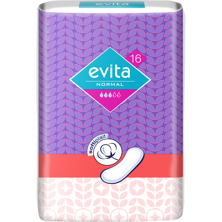 Evita Normal, dámské vložky, 16 ks