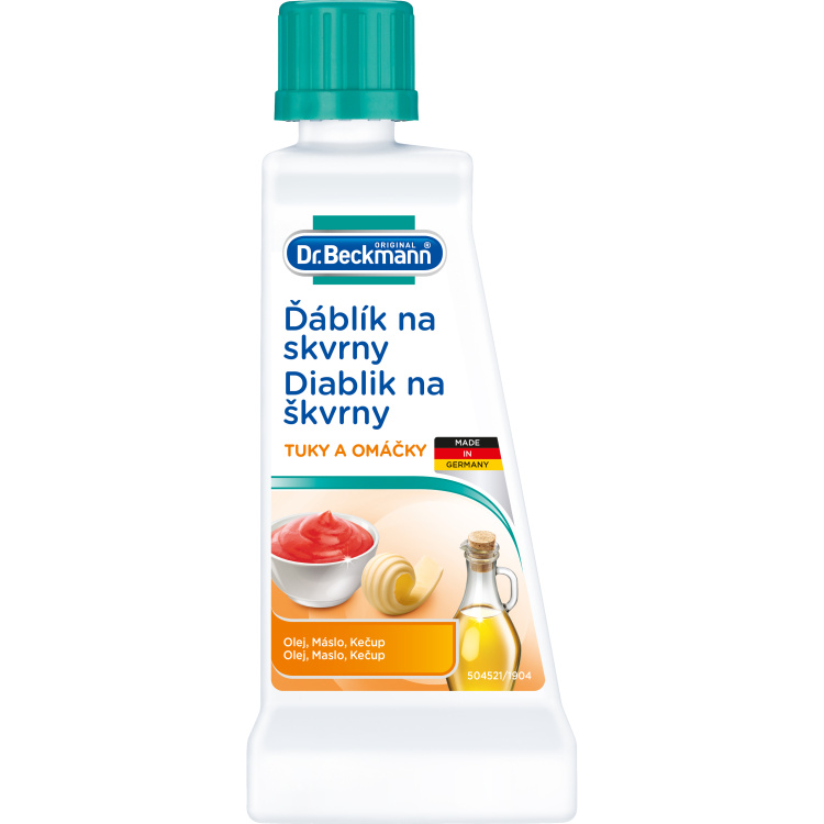 Dr. Beckmann Ďáblík na skvrny olej, tuk, omáčky, kečup, 50 ml