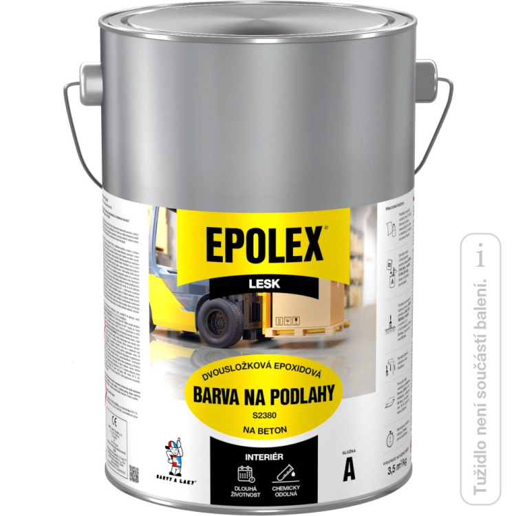 Epolex S2380 dvousložková barva na podlahy, bez tužidla, šeď, 4 kg