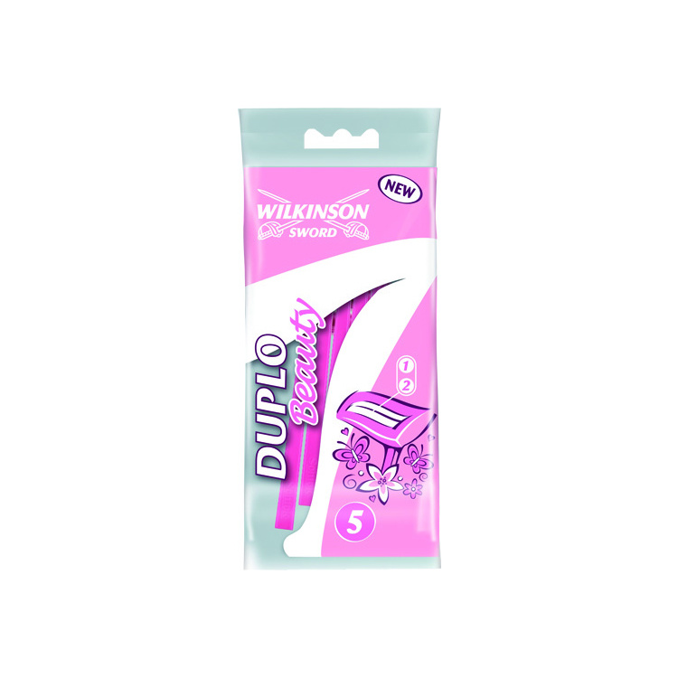 Wilkinson Sword Duplo Beauty jednorázové holítka, 2 břity, 5 ks