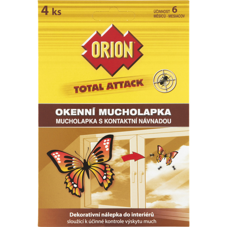 Orion Total Attack Okenní mucholapka, 4 ks