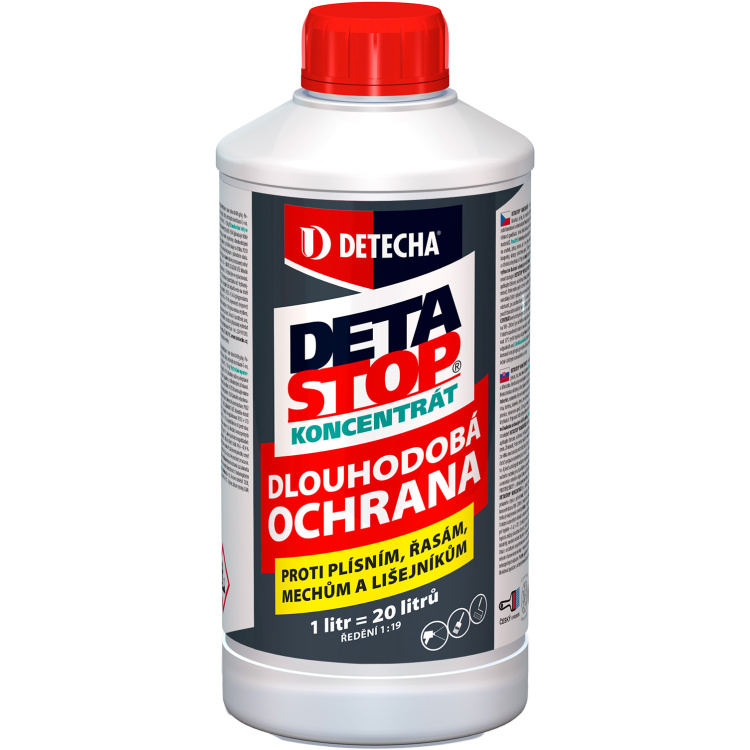 Detecha Detastop koncentrát proti plísním, mechům a lišejníkům, 1 l