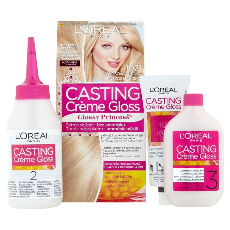 L'Oréal Casting Crème Gloss barva na vlasy kokosová pusinka 1021