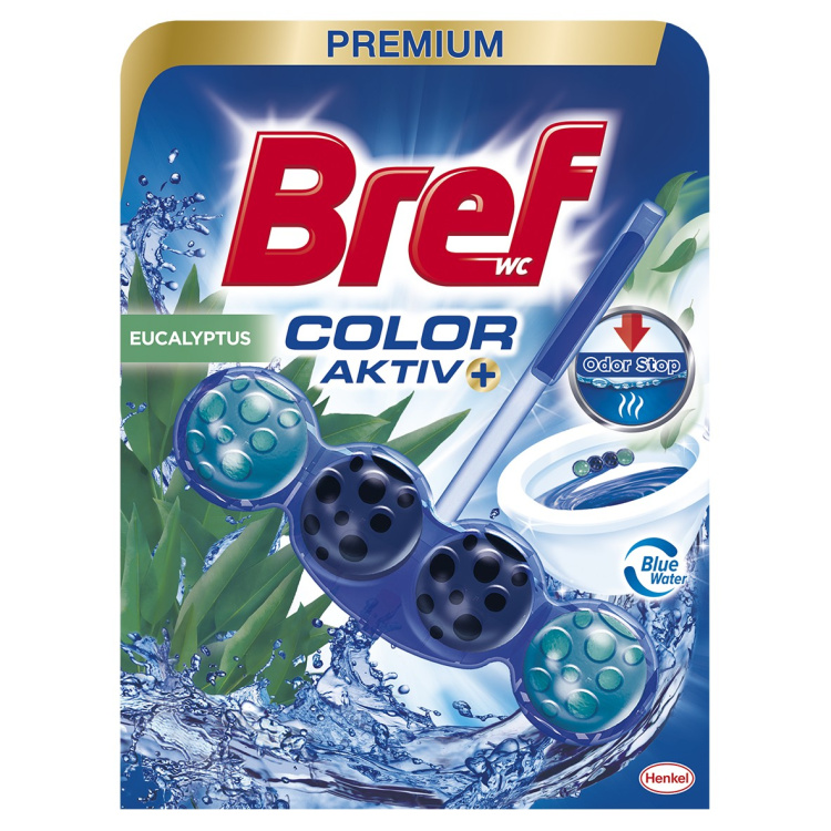 Bref WC blok Color Aktiv Eucalyptus, 50 g