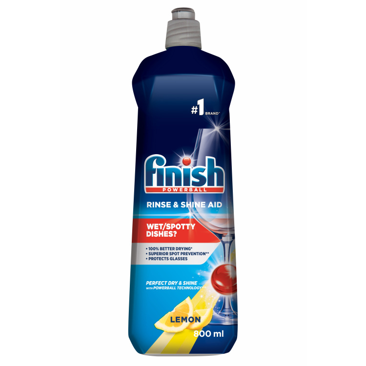 Finish Shine &amp; Dry Lemon, leštidlo do myčky na nádobí, 800 ml