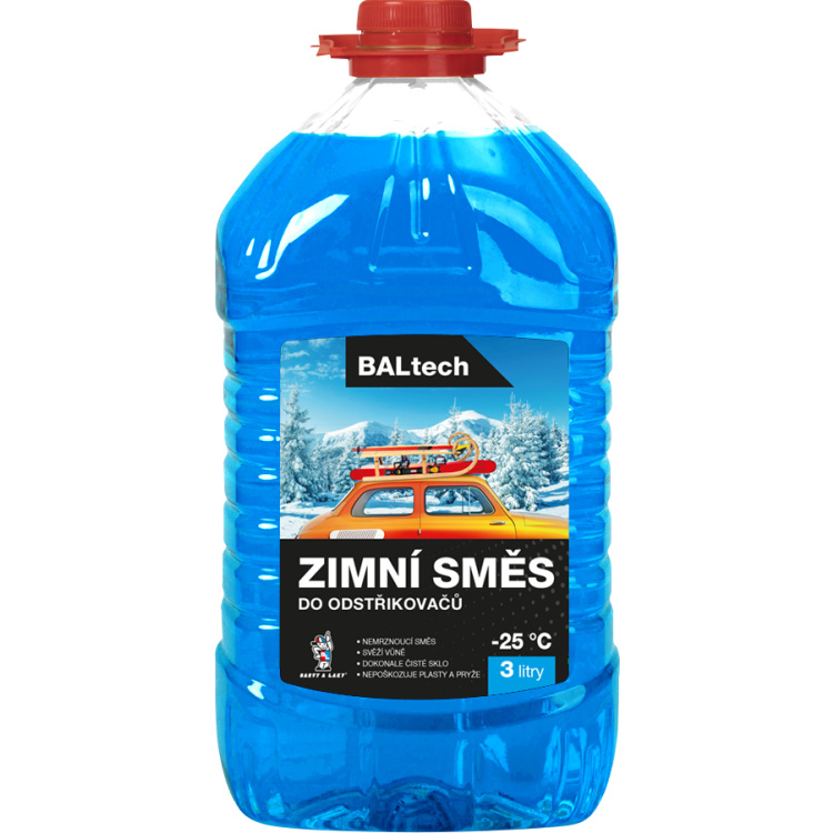 BALTECH zimní náplň do ostřikovačů, -25 °C, 3 l