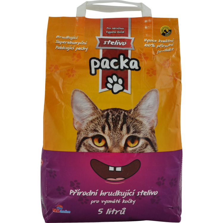 BALANIM Packa přírodní hrudkující stelivo pro domácí mazlíčky, 5 l