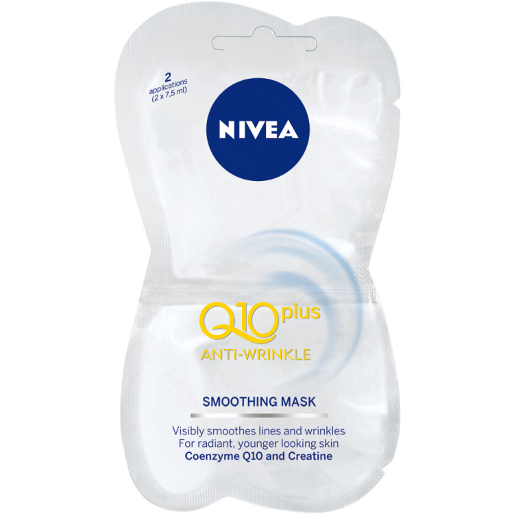 Nivea Q10 Power vyhlazující maska proti vráskám, 2 × 7,5 ml