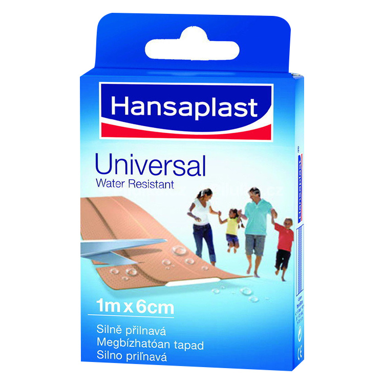 Hansaplast Universal voděodolná náplast, 6 cm × 1 m