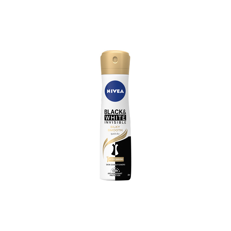 Nivea Black &amp; White Invisible Silky Smooth antiperspirant, 150 ml