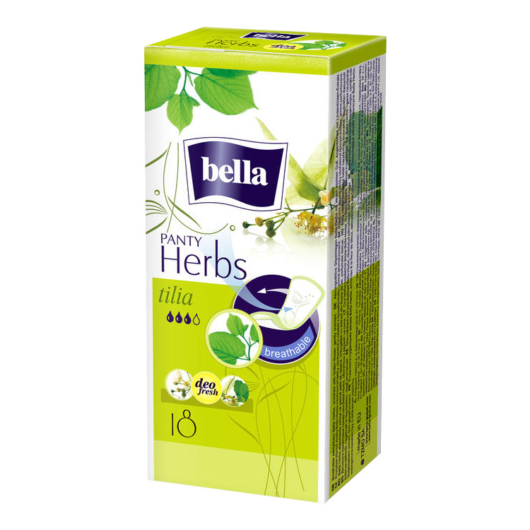 Bella Herbs Slip Tilia Deo Fresh slipové vložky intimky, 18 ks