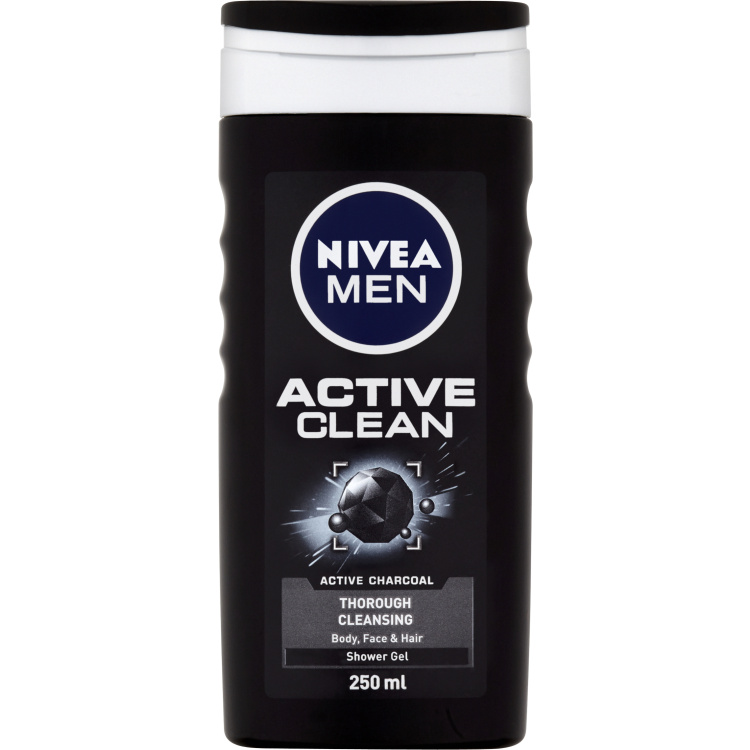 Nivea Men Active Clean sprchový gel, 250 ml