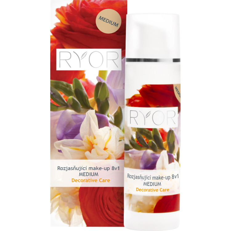 RYOR rozjasňující make-up 8v1 Medium, 30 ml