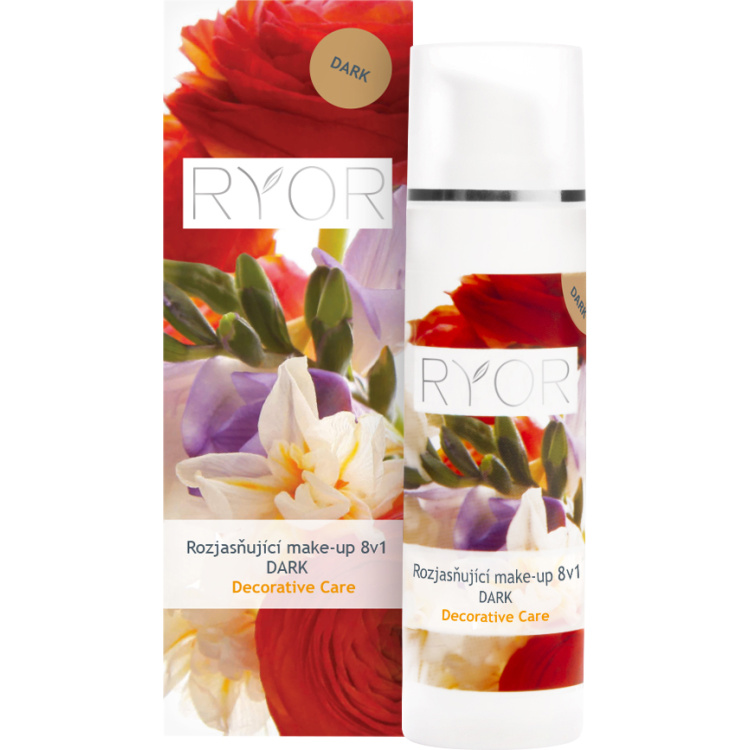 RYOR rozjasňující make-up 8v1 Dark, 30 ml