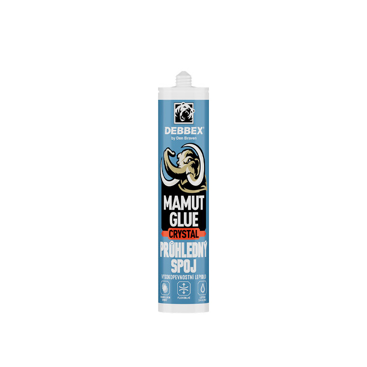 Den Braven Mamut Glue Crystal univerzální montážní lepidlo, transparentní, 290 ml