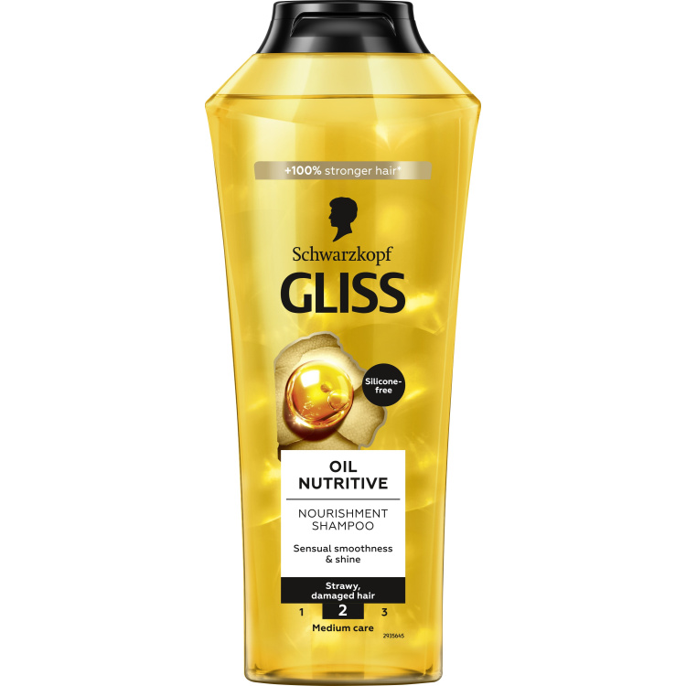 Gliss Oil Nutritive vyživující šampon pro roztřepené vlasy, 400 ml