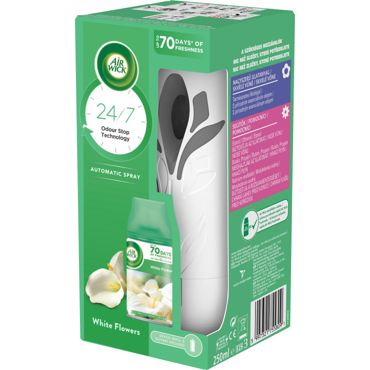 Air Wick FreshMatic Frézie &amp; Jasmín osvěžovač vzduchu strojek a náplň 250 ml