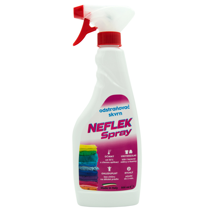 Neflek odstraňovač skvrn před praním, sprej, 500 ml