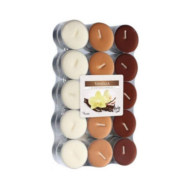 Bispol čajové svíčky vonné vanilka 30 ks