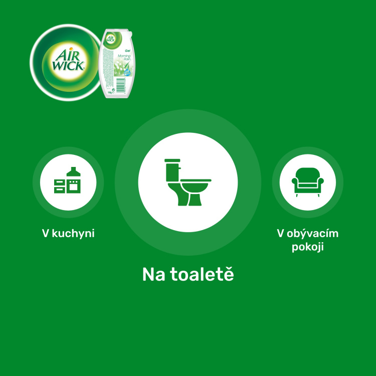 Air Wick ranní rosa gelový osvěžovač vzduchu,150 g