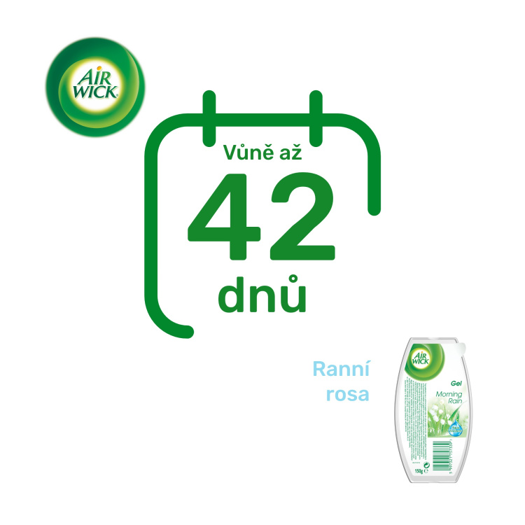 Air Wick ranní rosa gelový osvěžovač vzduchu,150 g