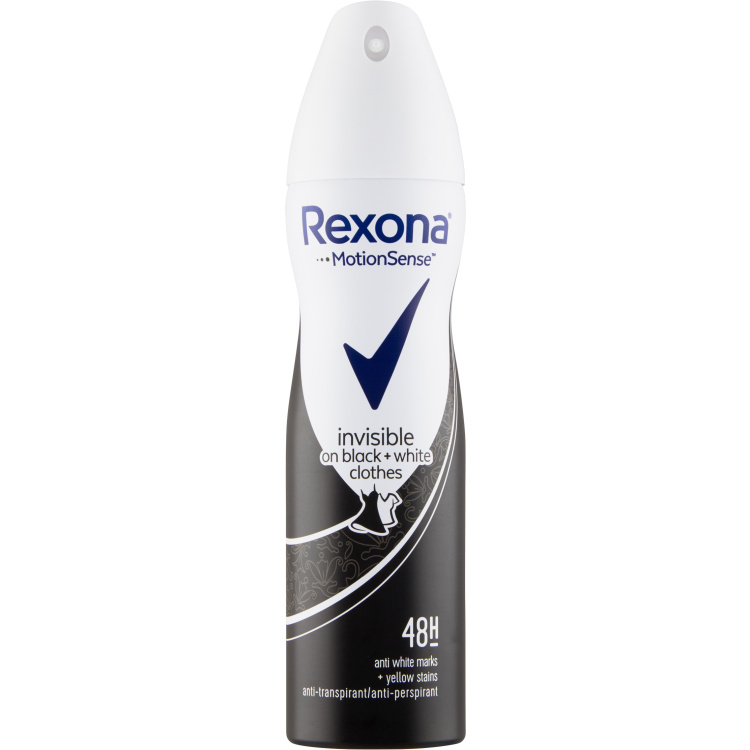 Rexona antiperspirant Invisible on Black + White Clothes, 150 ml