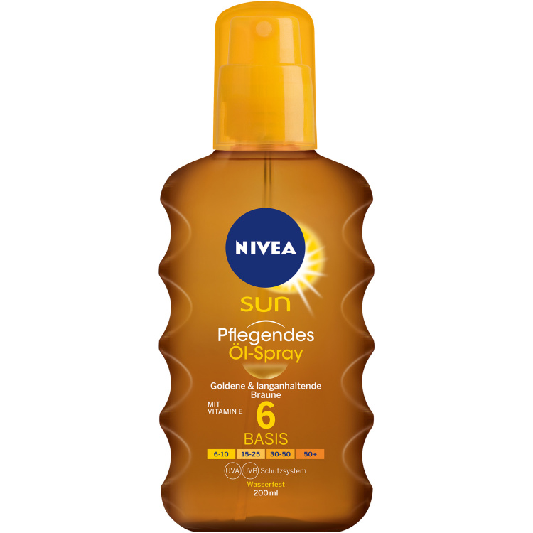 Nivea Sun OF 6 Carotene olej na opalování ve spreji, 200 ml